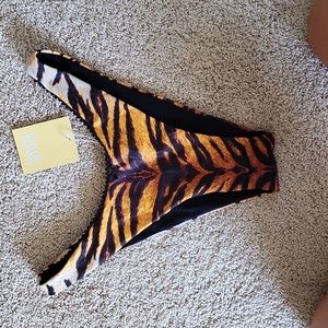 Tiger print bikini bottoms - Brand New